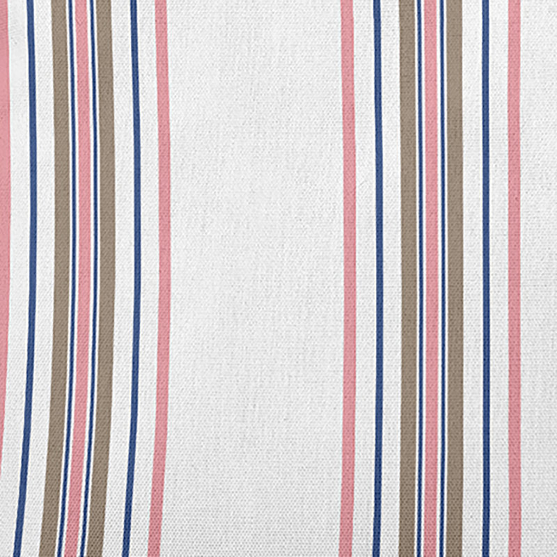 Reversible Throw Pillow, Pink/Olive/Blue Striped
