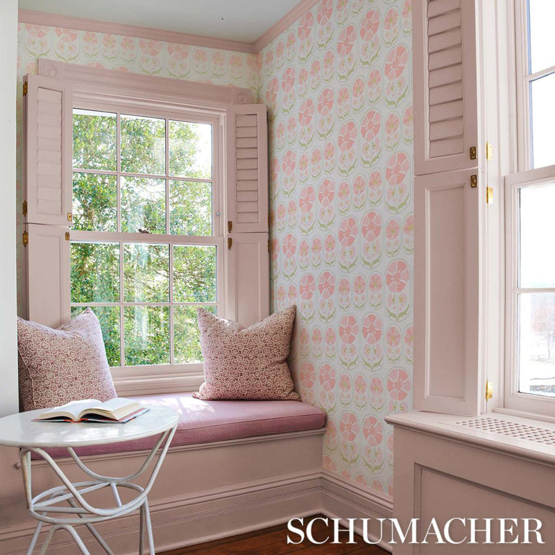 Anjuna Floral Wallpaper, Blush