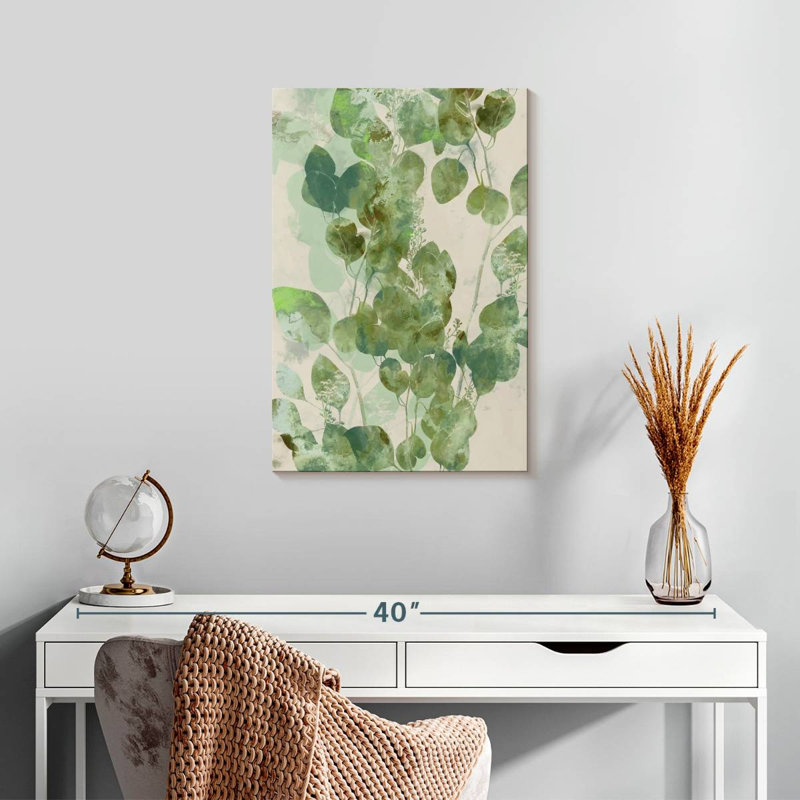 Harnek aquarelle eucalyptus I, H 24 po x l 16 po