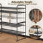 Shoes Rack Shelf for Closet Metal Stackable Shoe Storage Organizer, Wire, 2-Tier-568245037