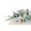 Holiday Centerpiece with Thistle, Ornaments and Starfish