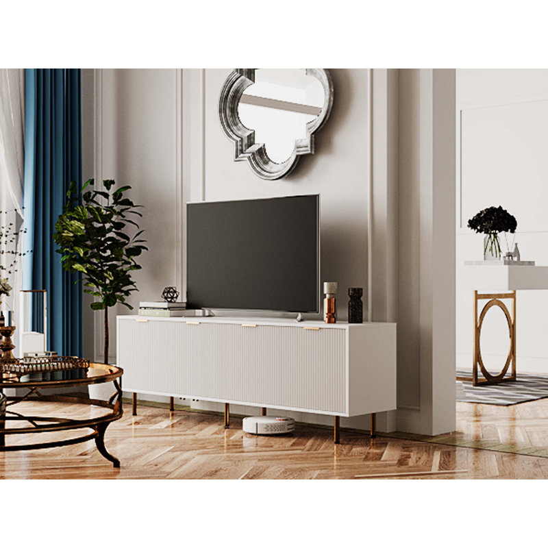 Crédence de rangement en bois massif l 15,75 po Aadyanth