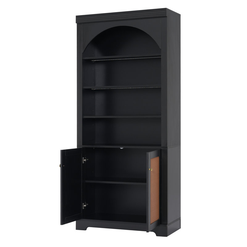 70.8'' Kitchen Pantry, Noir et brun