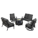 Pailynn Outdoor 6 - Piece Conversation Set