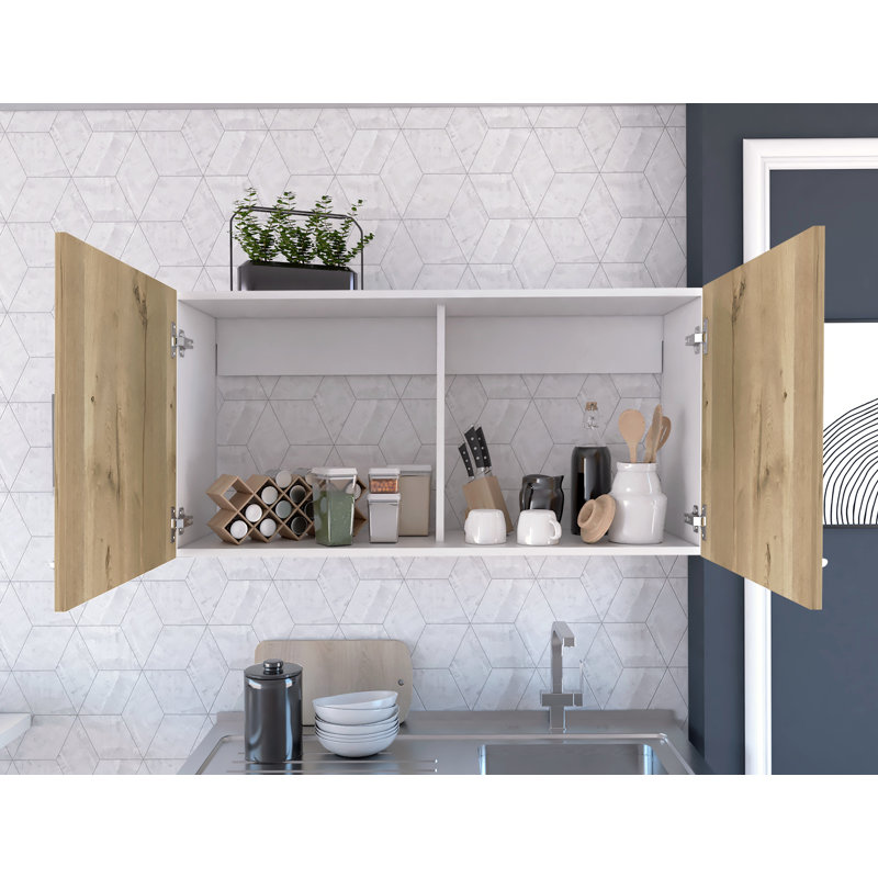 Armoire murale avec deux tablettes