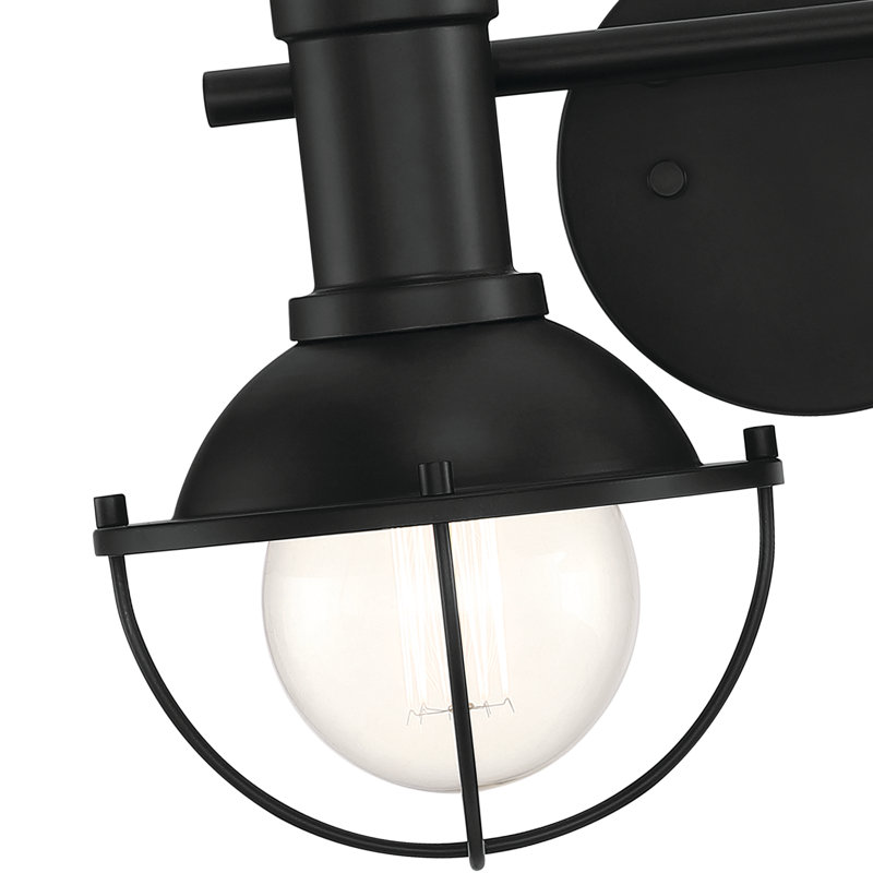 Perego 2 - Light Dimmable Vanity Light, Matte Black