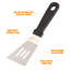 2 Pieces Mini Spatula Stainless Steel Slotted Turner Spatulas Set for Kitchen Cooking