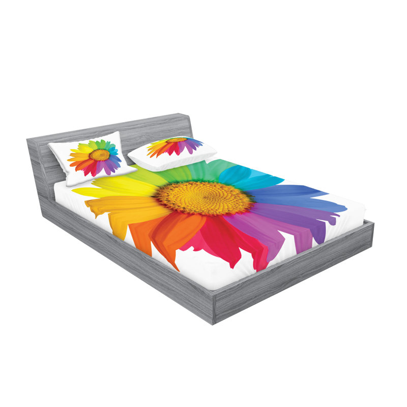 Multicolore drap-housse et taies décoratives Ambesonne, King Sheet Set + 5 Additional Pieces