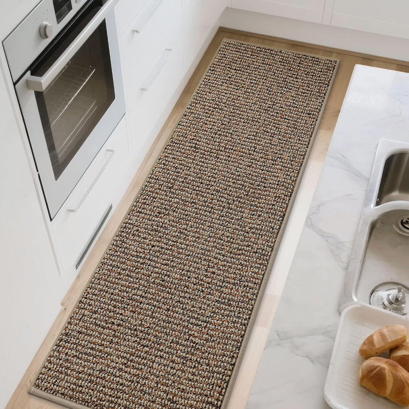 Super Absorbent Kitchen Runner Rugs Non-Slip 24"x60", Taupe