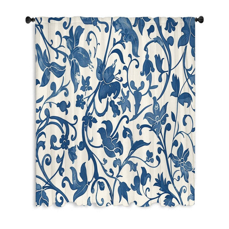 Rideau transparent en polyester Stanca, L 50 po x L 96 po