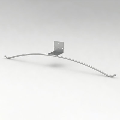 28 X 5.2 X 2.5" Wall-Mount Lead Apron Hanger For Hospitals, Radiology Clinics