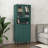 Tall Storage Bookcase With 2 Glass Display Door & 2 Doors, Tall Kitchen Pantry Cabinet With Handles, Modern Cabinet Freestanding Living Room -899269250