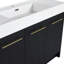 Ensemble de meuble-lavabo autoportant de 48 po avec lavabo en résine, avec porte à fermeture douce, ensemble KD-125514951-125514953