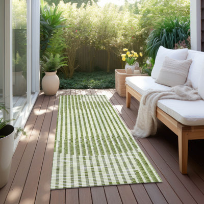 Machine Washable Indoor/Outdoor Chayden ACN1001 Green