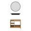 Ensemble de meuble-lavabo mural simple 24 po avec miroir Beyo