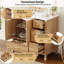 Meuble-lavabo de 36 po en bois avec cadre en bois massif, 2 portes à fermeture douce, 4 tiroirs à fermeture douce, tablette réglable, armoire de rangement moderne