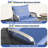 Rocking Chairs Set 3 Pieces Outdoor Patio Conversation Furniture Set With Glass Table & Thick Cushions For Backyard Porch Poolside Garden