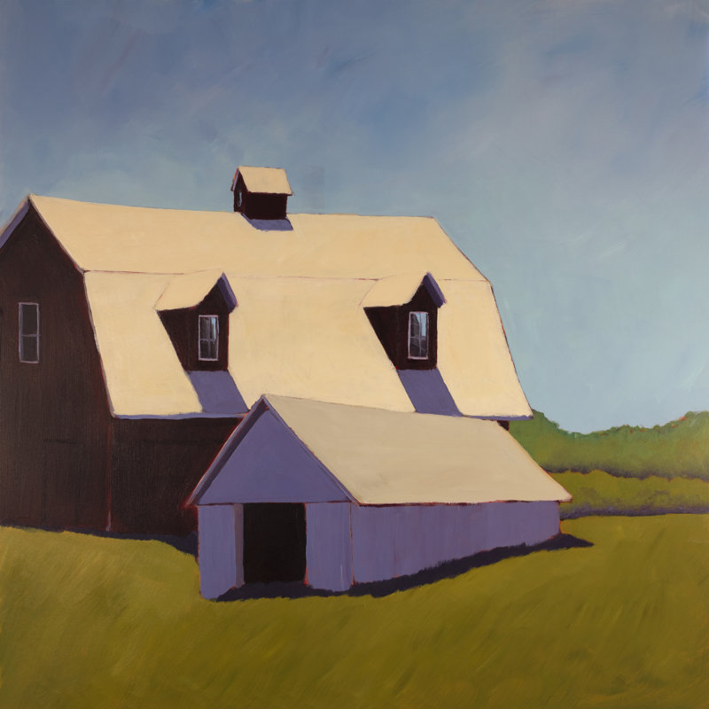 Reproduction sur toile Azaliah Homestead Barn par Carol Young, L 12 po x H 12 po