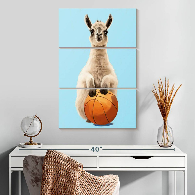 Ketti Sporty Llama - Basketball, H 32 po x l 20 po