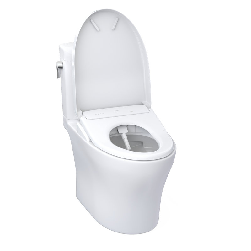 Aquia® IV Cube 1.28 GPF Elongated Floor Mounted Two-Piece Toilet (Seat Included)