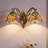 2-Light Tiffany Style Dragonfly Stained Glass Wall Sconce