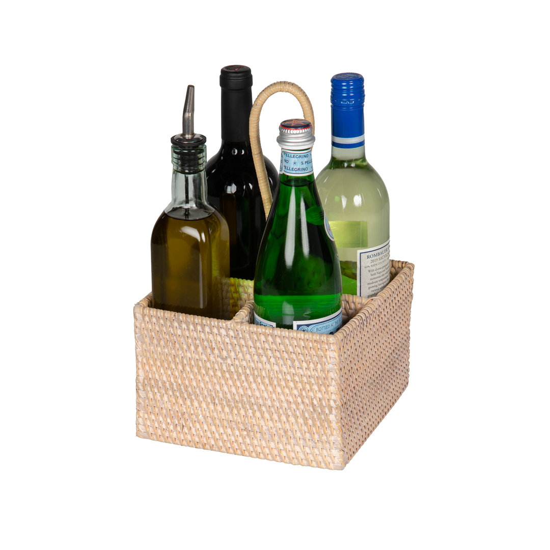 Wicker Square Flatware Caddy Bay Isle Home™