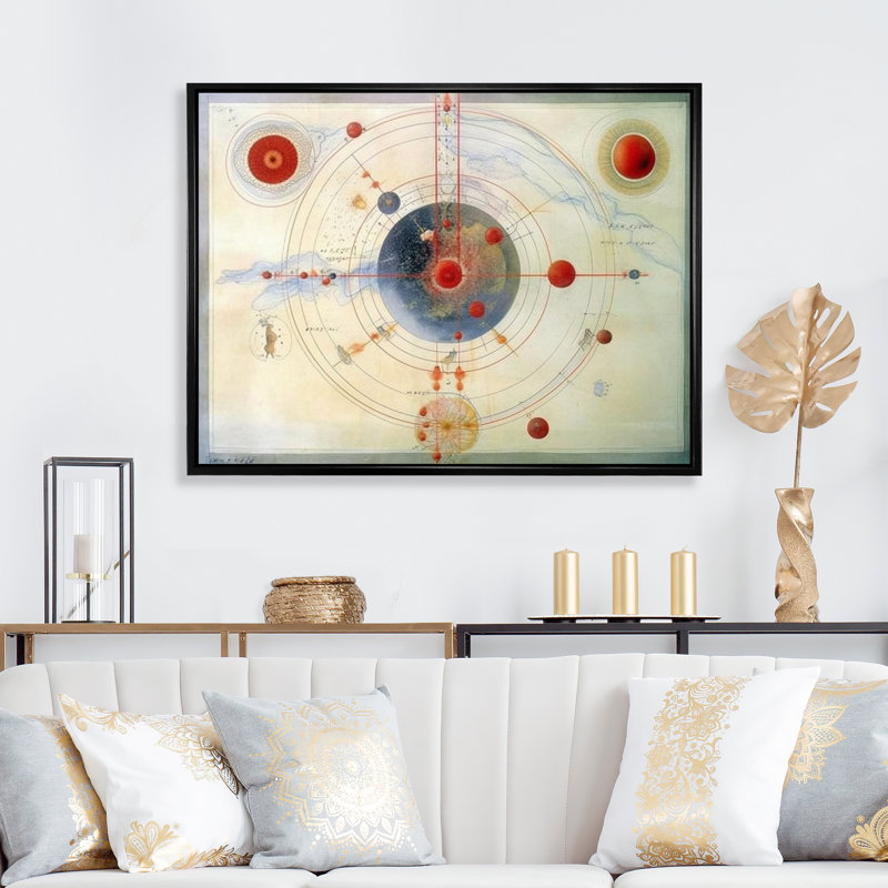 Cosmic Blueprint Vintage Universe Illustration I - Abstract Spirals, impression sur toile, H 24 po x l 32 po x P 1 po