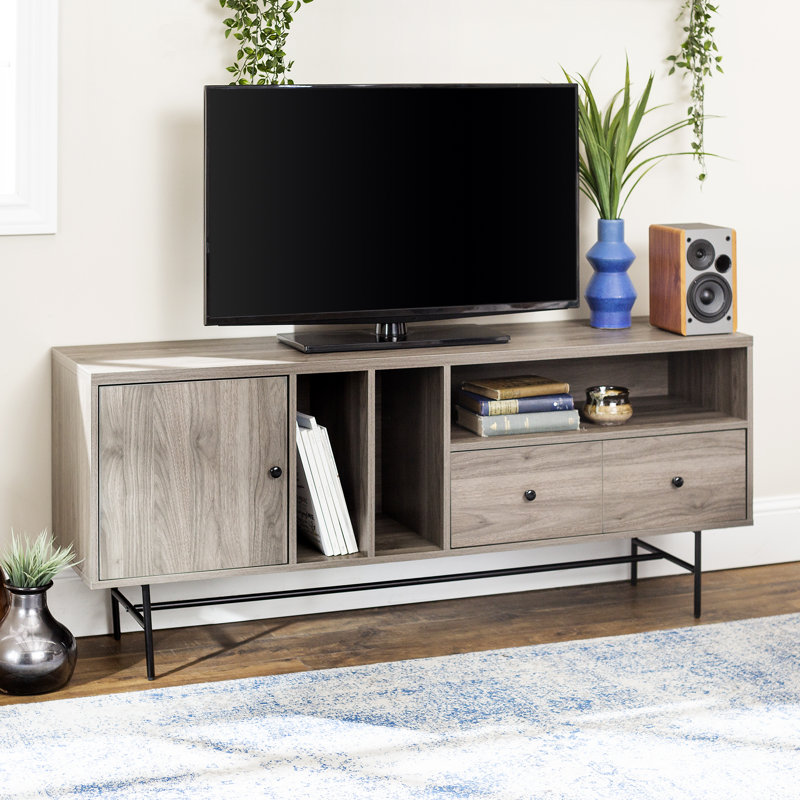 Elson 60" 1-Door TV Stand for TVs up to 70", Slate Gray
