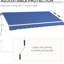 Auvent rétractable 12 pi x 10 pi, tissu 280G / M et eau, manivelle manuelle, cadre en aluminium pour terrasse, balcon, cour, surfaces variées, auvent de patio bleu foncé,