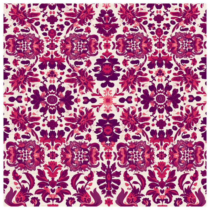 Coussins décoratifs à double face rose et mauve, 18 x 18 inches