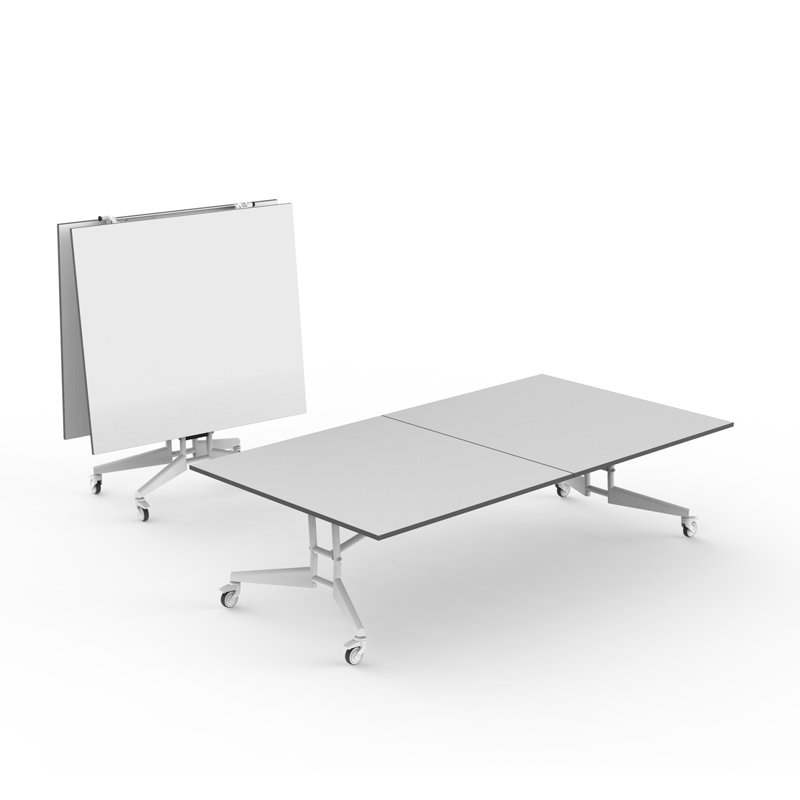 Table de tennis de table pliable Nomad, Effaçable à sec avec bordure gris tempête