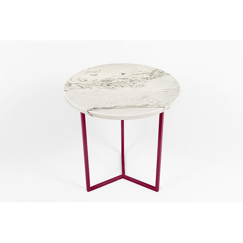 Draper Frame End Table, Red