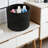 Woven Cotton Rope Storage Basket, Versatile Nursery Organizer For Laundry, Toys, Blankets, And Clothes With Hidden Handles-1258782420