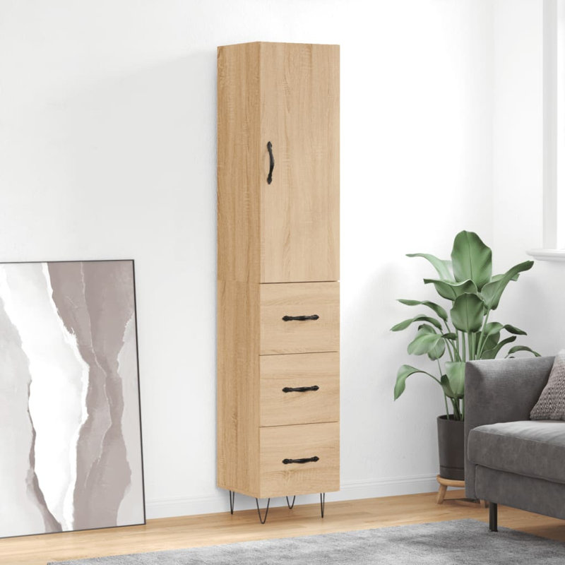 34.5 cm W Highboard, Sonoma Oak