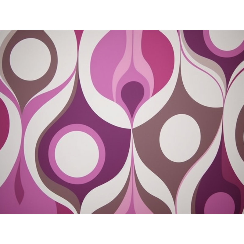 Literie Funky, Rose / mauve abstrait, Édredon grand