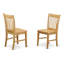 L'ensemble 3 pièces de table et chaises de cuisine contient une table de salle à manger rectangulaire avec rallonge papillon et 2 chaises de salle à manger, chêne-99527776-28793141-18323689