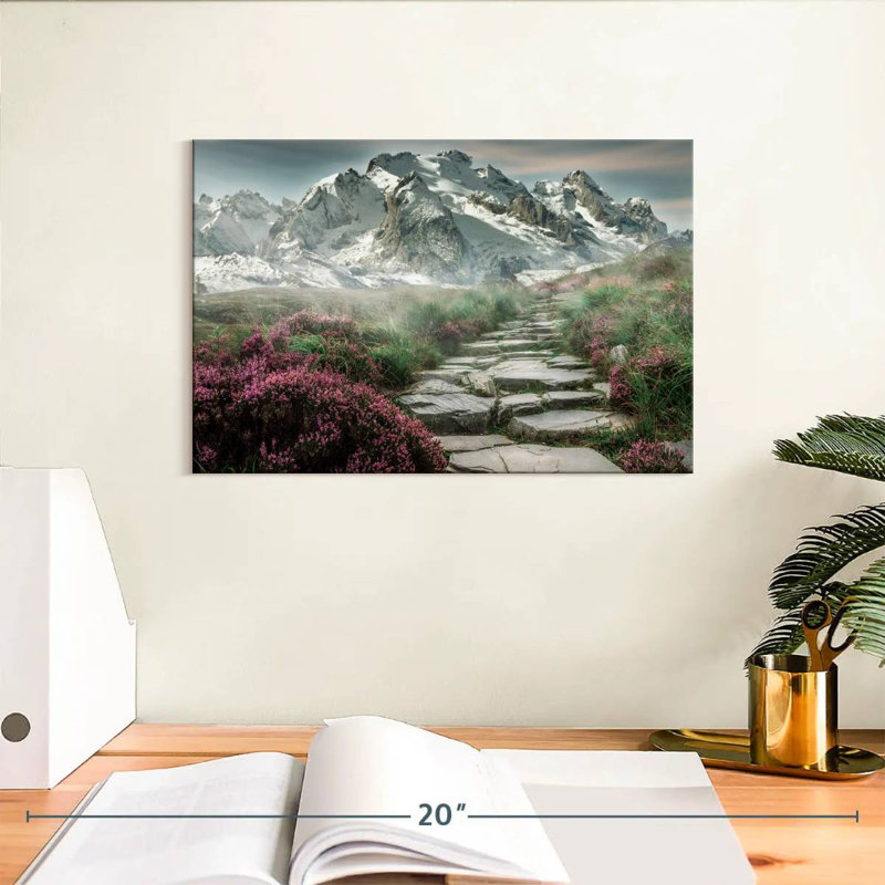 Alvord Scenic Snowy Mountain, H 8 po x l 12 po