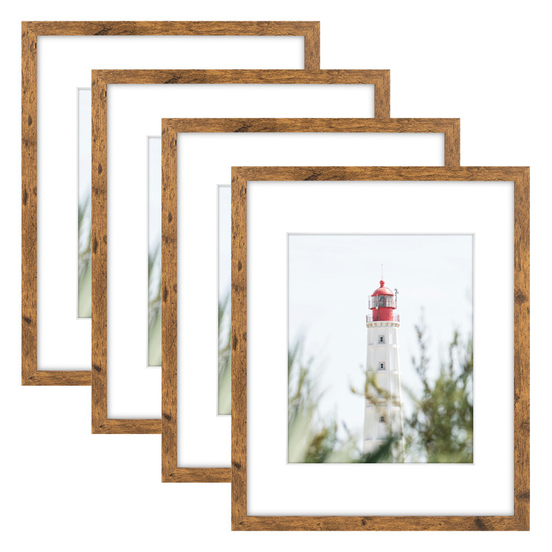 Gallery Matted Frame Set,Wall Mount Display, 14.72" H x 11.77" W x 2.95" D