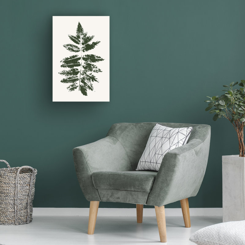 Art sur toile feuille de chêne Kubistika, 19" H x 12" W