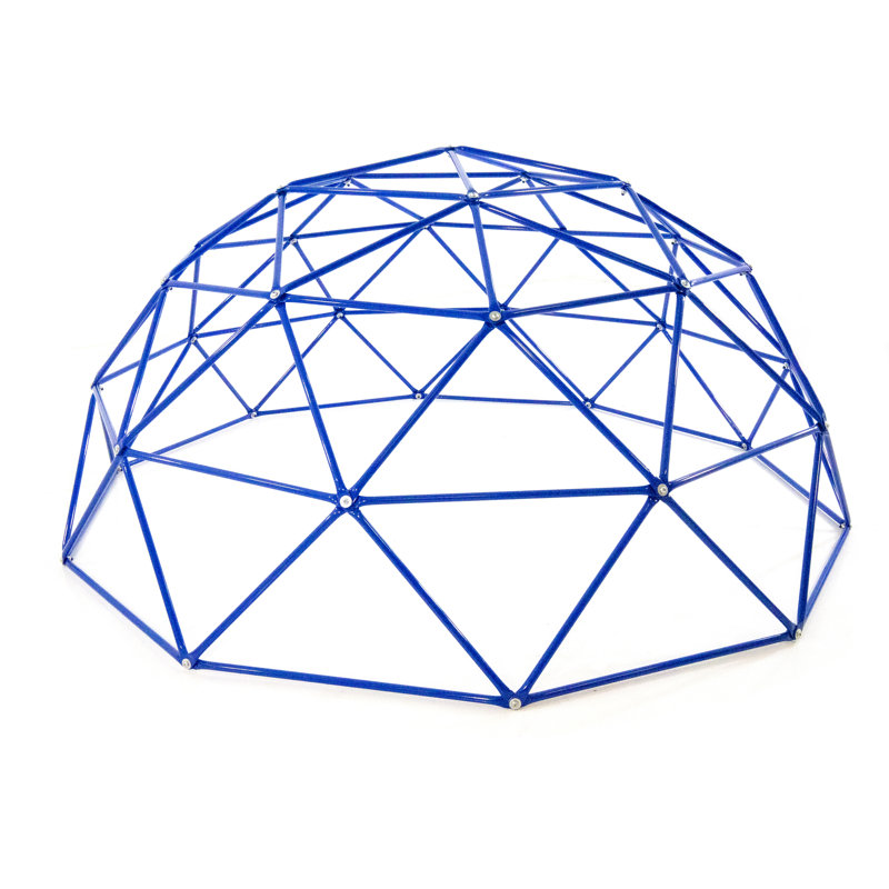 Blue 9-Foot Steel Geo Dome Climber for Kids