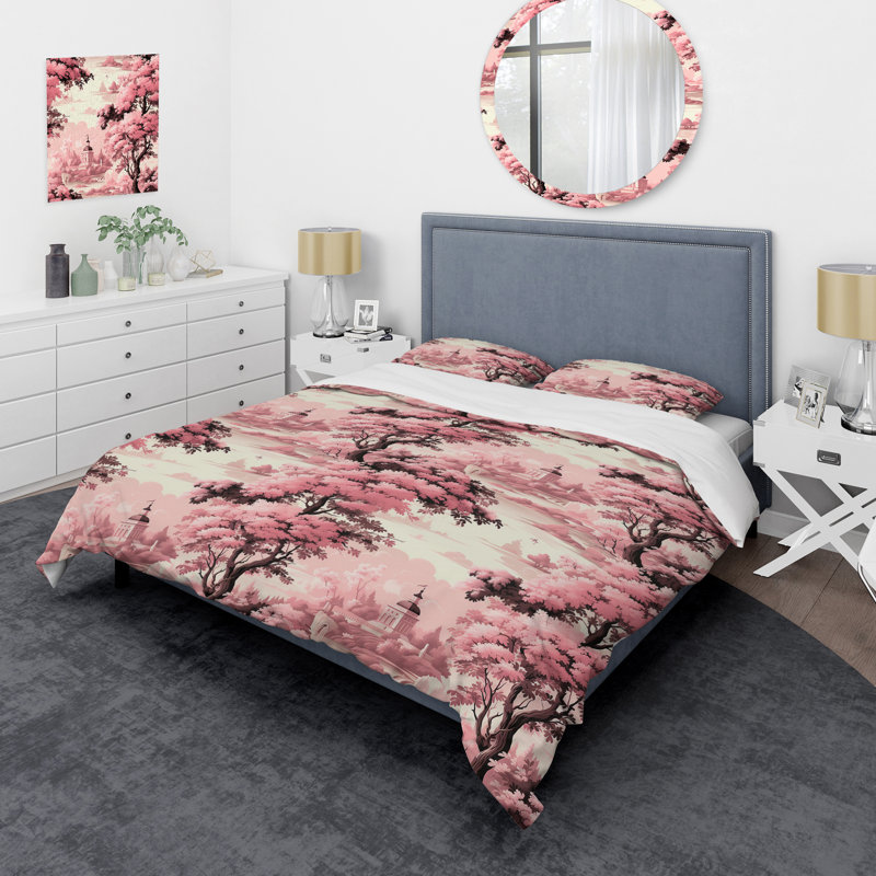 Ensemble de housse de couette Toile Tales Victorian Castle, Housse de couette pour grand lit et 2 taies décor