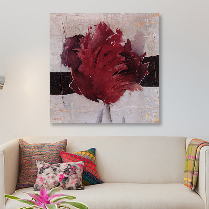 «Estella Tulip II» par Haleen Vriesendorp, reproduction sur toile tendue sur châssis, H 12 po x l 12 po x P 1,5 po