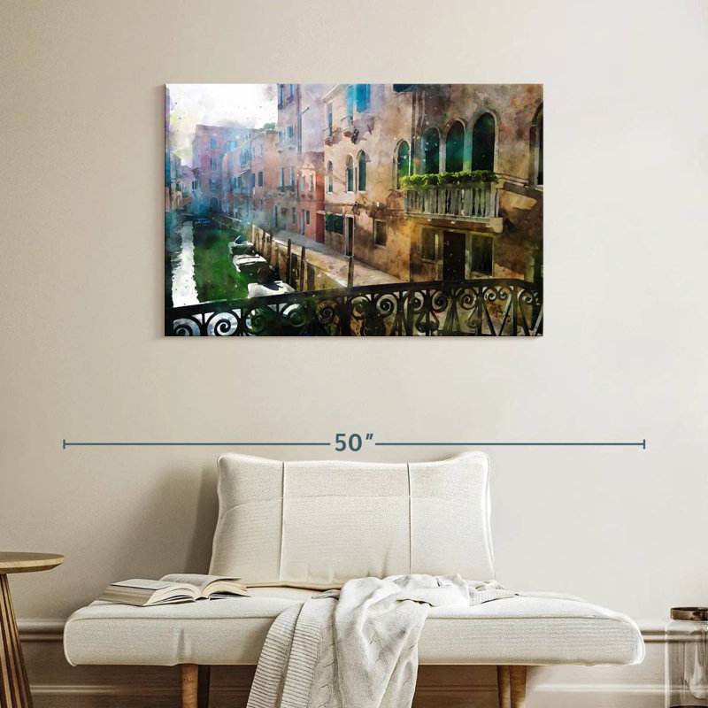 Canal de Venise, H 26 po x l 39 po