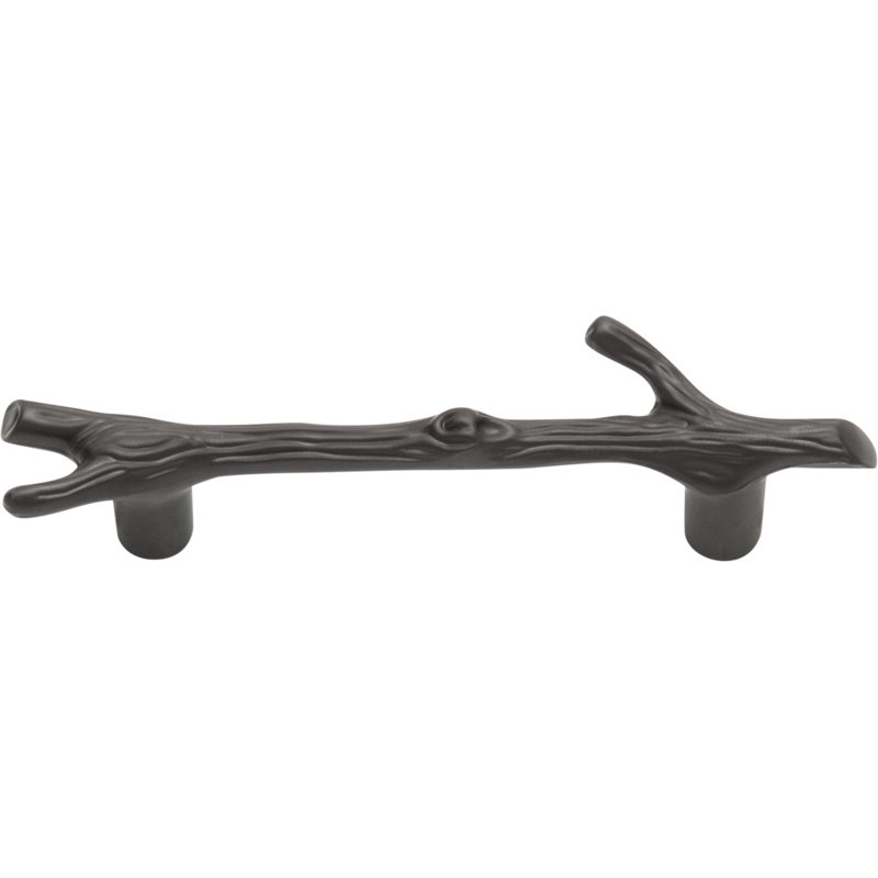 Twig 3" Center to Center Bar Pull, Aged Bronze