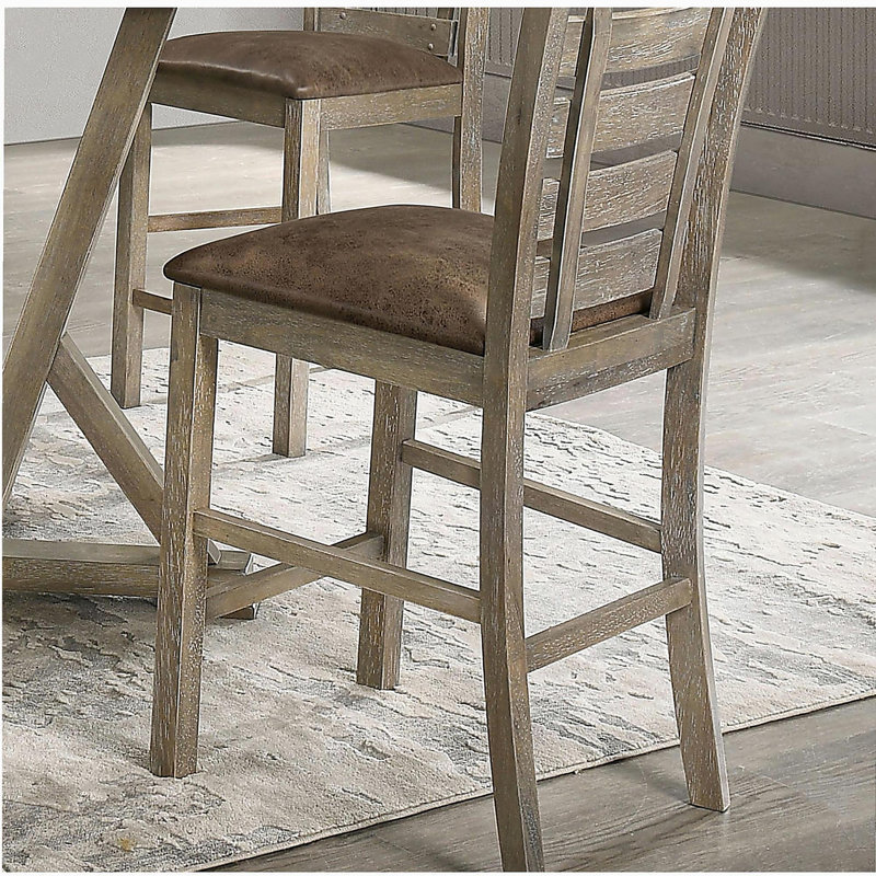 Ensemble de 2 pièces, chaise haute de bar pour restaurant, chaise en bois de style rétro de style campagne moderne