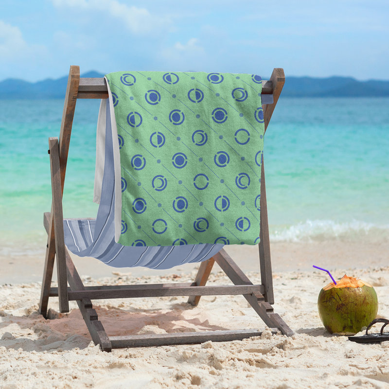 Skeffingt Beach Towel, Green/Blue