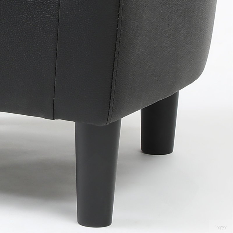 Chaise Salem G00200-C + repose-pieds, noir, Noir