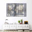 Impression sur toile carte rustique en bois-2141573807
