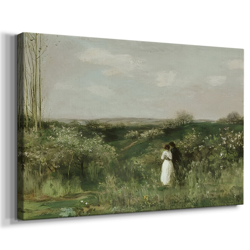 Paysage rétro - CCXLVI, H 13 po x l 19 po x P 1,5 po, Toile tendue