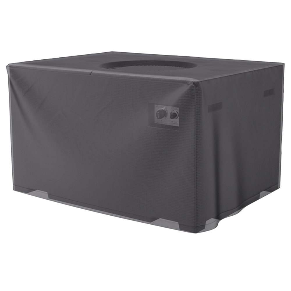 Aerocover Firetable Cover - 112 x 82 x 50cm, Black - Ripstop Polyester - Image 3